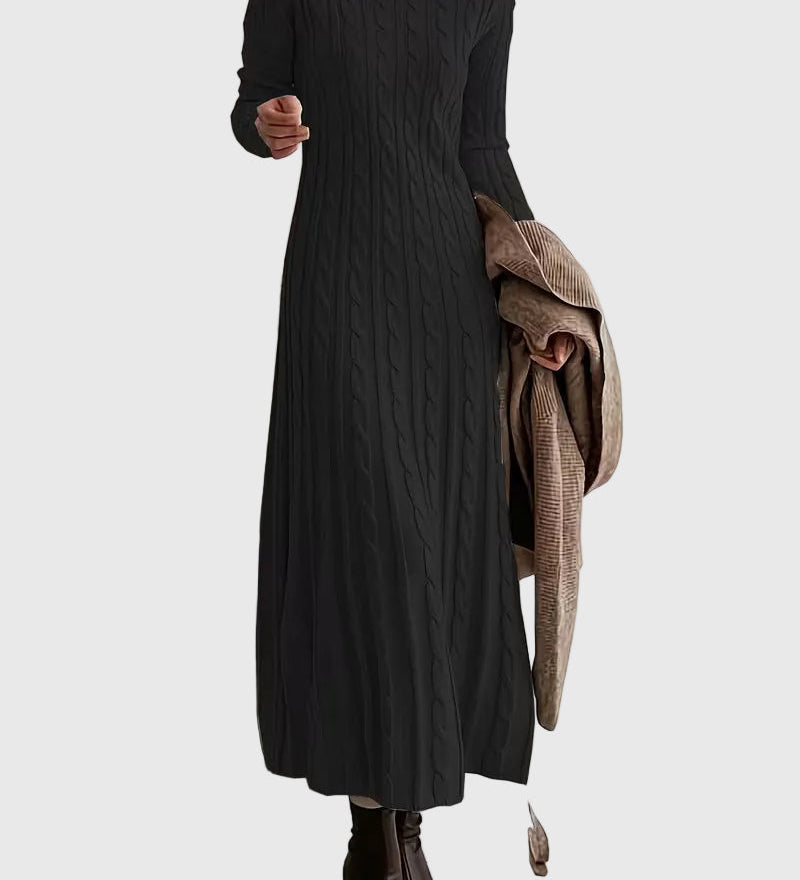 Vanessa - Elegáns Kötött Maxi Ruha