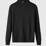 Jenő - Merinó gyapjú pulóver cipzárral Capri