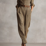 Celia | Kockás Overall Finom Részletekkel