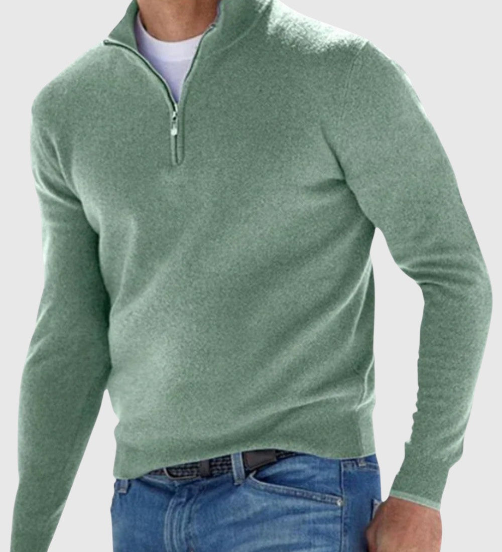 Ödön - Elegáns pulóver cipzárral