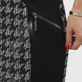 LYSA - Stílusos Mintás Midi Ruha