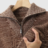 Farkas - Taranto merinógyapjú pulóver cipzárral