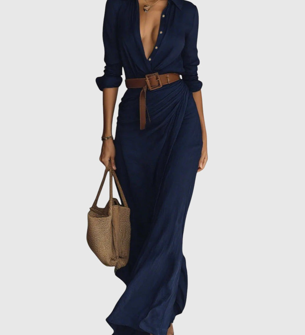 Klara – Elegáns dekoltázsú ruha