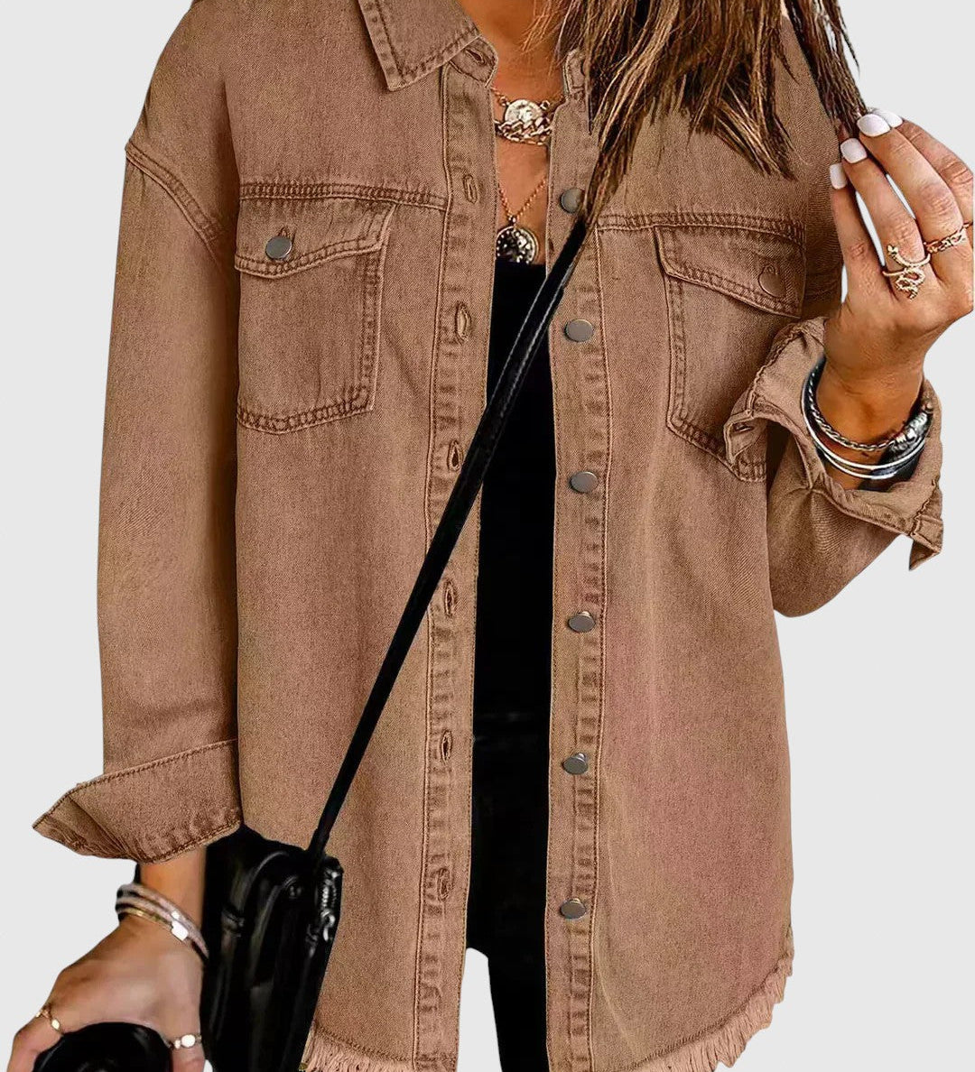 Róza – Női városi bőrkabát