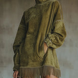 Gabriela | Magas nyakú, francia szélű ante ruha