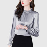 Jana - Elegáns selyem blúz