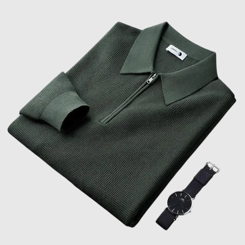 Ákos - Elegáns férfi pulóver cipzárral