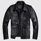 Todor - Bőrkabát zsebekkel