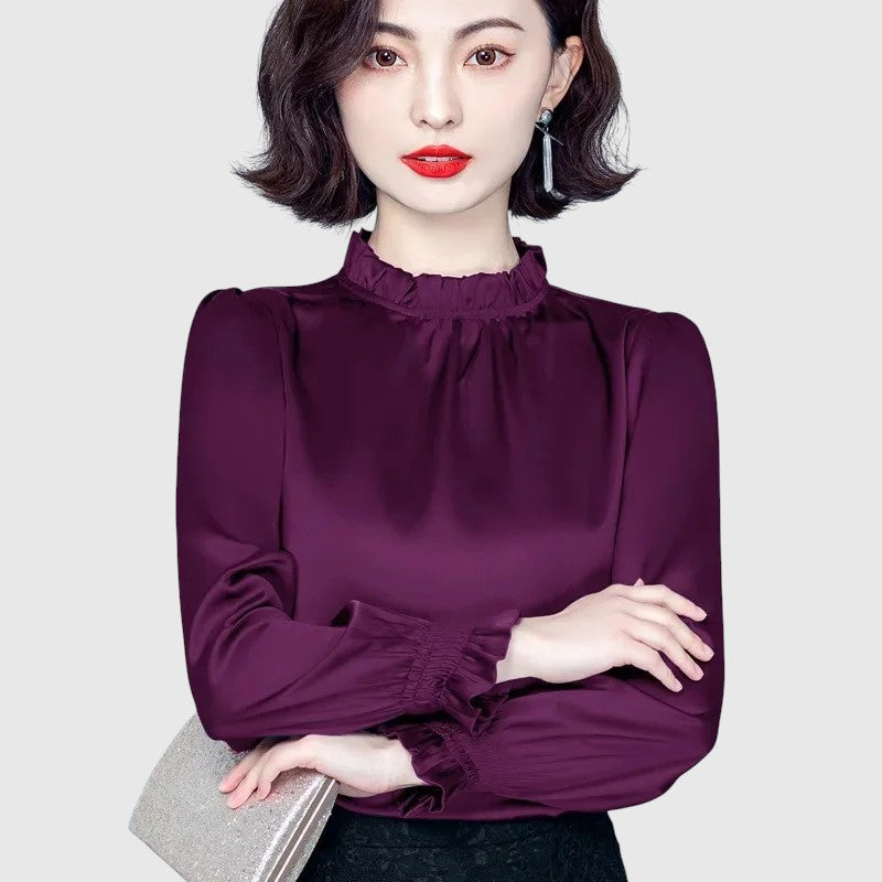 Jana - Elegáns selyem blúz