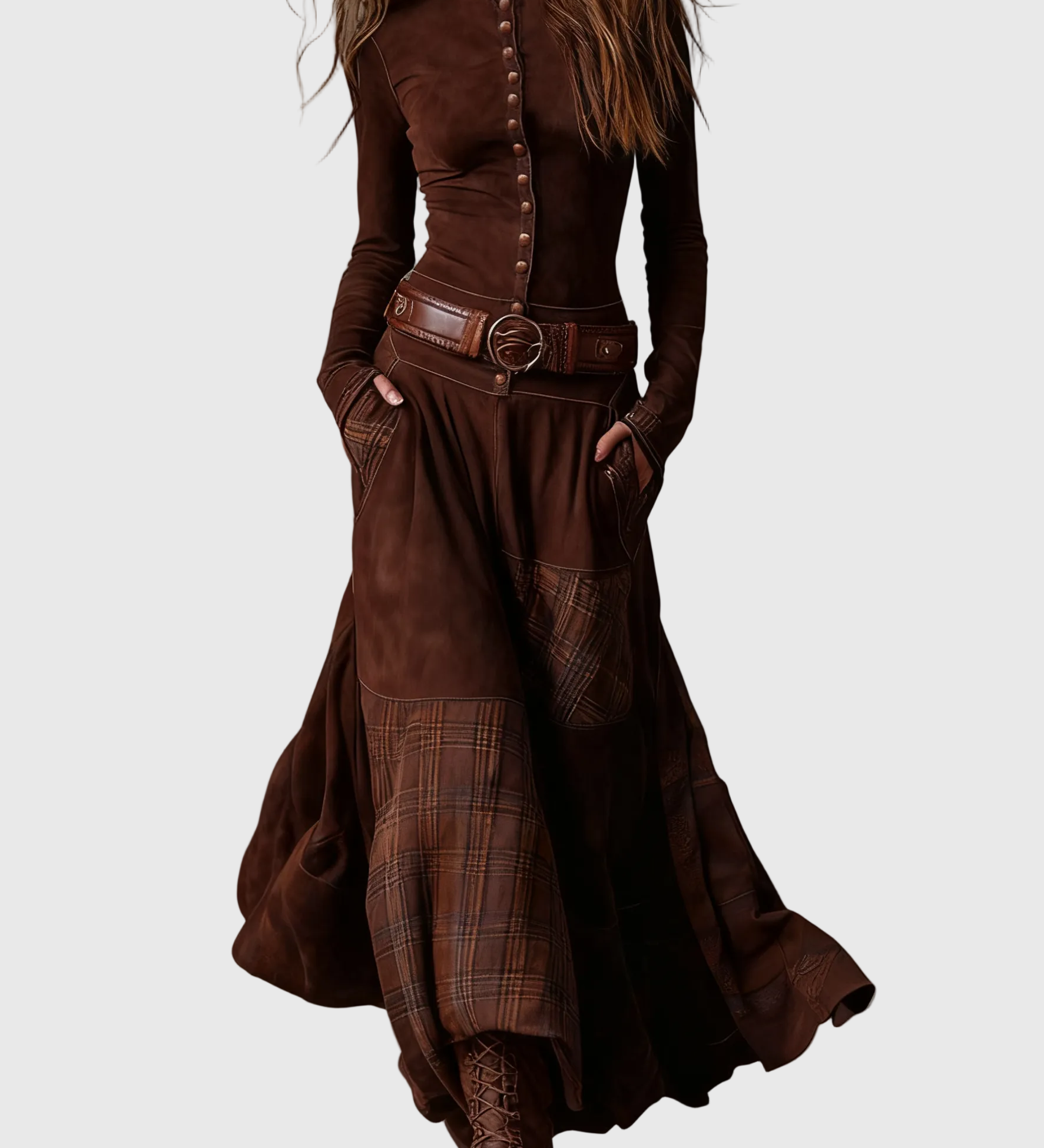 Azucena - Maxiruha övvel, öko-suede anyagból