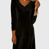 Zsófia - Laza Fazonú Velúr Ruha