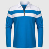 Ábel - Elegáns pulóver cipzárral és csíkokkal