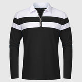 Ábel - Elegáns pulóver cipzárral és csíkokkal